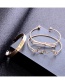 Fashion Gold Color Bowknot Shape Decorated Bracelet (3 Pcs)