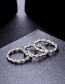 Fashion Silver Color Pure Color Decorated Bracelet&ring ( 6 Pcs )