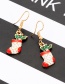 Fashion Gold Color+green Sock Shape Decorated Jewelry Set