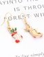 Fashion Gold Color+green Sock Shape Decorated Jewelry Set