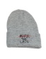 Fashion Gray Letter Pattern Decorated Hat