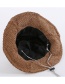 Fashion Brown Pure Color Decorated Hat