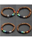 Fashion Brown Bead Decorated Bracelet