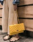 Fashion White Grid Shape Design Pure Color Shoulder Bag