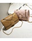 Fashion Brown Grid Shape Design Square Shape Shoulder Bag