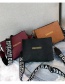 Fashion Black Pure Color Desigm Square Shape Mini Bag