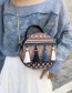 Fashion Blue Tassel Decorated Round Shape Shoulder Bag