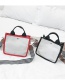 Fashion Black+white Color Mathcing Design Square Shape Bag