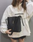 Fashion Khaki Pure Color Desigm Square Shape Shoulder Bag