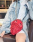 Fashion Red Goldfish Shape Design Pure Color Shoulder Bag