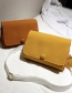 Fashion Yellow Square Shape Design Pure Color Bag