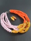 Fashion Yellow+pink Color Matching Design Multi-layer Jewelry Sets