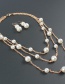 Fashion White Pearls Decorated Multi-layer Jewelry Sets