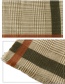 Fashion Khaki Grid Pattern Design Dual-use Scarf