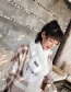 Fashion White Labeling Pattern Decorated Pure Color Scarf