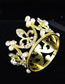 Fashion Silver Color Pearls Decorated Crown Shape Hair Accessory