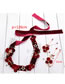 Fashion Red Star&flowers Decorated Hair Accessory