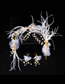 Fashion White Feather&flowers Decorated Bride Hair Accessory