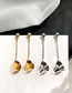 Elegant Gold Color Pure Color Decorated Long Earrings