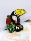 Fashion Multi-color Crow Shape Design Color Matching Brooch