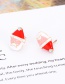 Elegant Multi-color Santa Claus Shape Design Simple Earrings