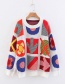 Fashion Multi-color Cartoon Pattern Decorated Thicken Sweater