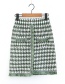 Fashion Green Tassel Decorated Simple Knitted Skirt