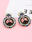 Elegant Multi-color Full Diamond Design Hollow Out Earrings