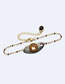 Fashion Gold Color+coffee Oval Shape Decorated Simple Beads Bracelet