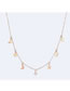 Fashion Gold Color Star&diamond Decorated Simple Necklace