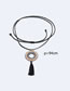 Fashion Coffee Tassel Pendant Decorated Long Necklace