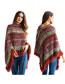 Fashion Multi-color Tassel Decorated Color Matching Sweater