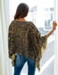 Fashion Brown Tiger Pattern Decorated Knitted Sweater