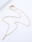 Fashion Gold Color Lightning Shape Pendant Decorated Necklace