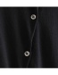 Elegant Black Pure Color Design Long Sleeves Cardigan