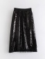 Elegant Black Lace Decorated A-line Loose-waist Skirt
