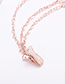 Fashion Silver Color Chains Decorated Pure Color Shawl Buckle
