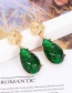 Fashion Green Waterdrop Shape Decorated Earrings