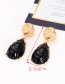 Fashion Claret Red Waterdrop Shape Decorated Earrings