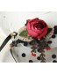 Fashion Black+red Flower Shape Decorated Dots Pattern Hair Accessories