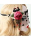 Fashion Black+red Flower Shape Decorated Dots Pattern Hair Accessories