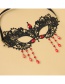 Fashion Black Tassel Decorated Mask