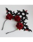 Fashion Red+black Flower Shape Decorated Hair Accessories