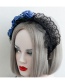 Fashion Blue Flower Shape Decorated Hairband