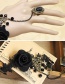 Fashion Black Flower Shape Decorated Bracelet