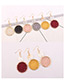 Fashion Pink Round Shape Decorated Earrings