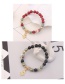 Fashion Multi-color Palm Pendant Decorated Beads Bracelet