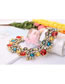Elegant Multi-color Full Diamond Design Color Matching Necklace