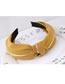 Fashion Yellow Pure Color Decorated Hair Hoop