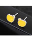 Fashion Yellow Chicken Shape Decorated Earrings
